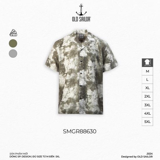 Áo Sơ Mi Cuban Firework Old Sailor - SMGR88630 - Big Size Upto 5XL