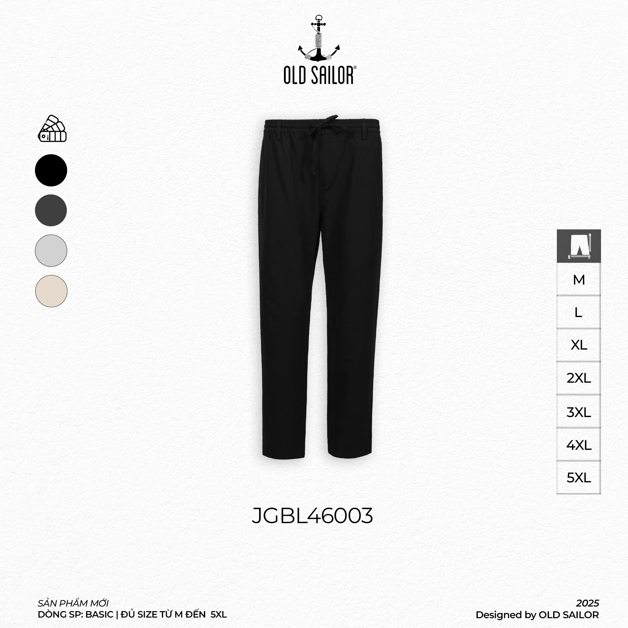 Polymer Easy Pants Old Sailor - JGBL46003 - Big Size Upto 5XL