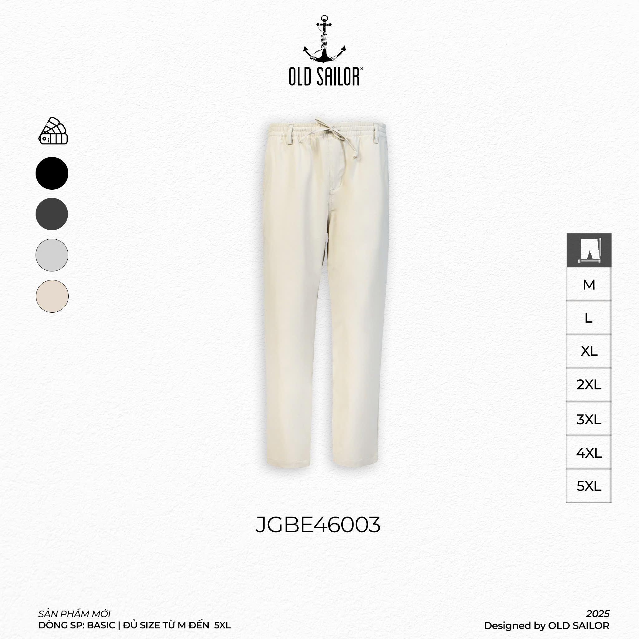 Polymer Easy Pants Old Sailor - JGBE46003 - Big Size Upto 5XL