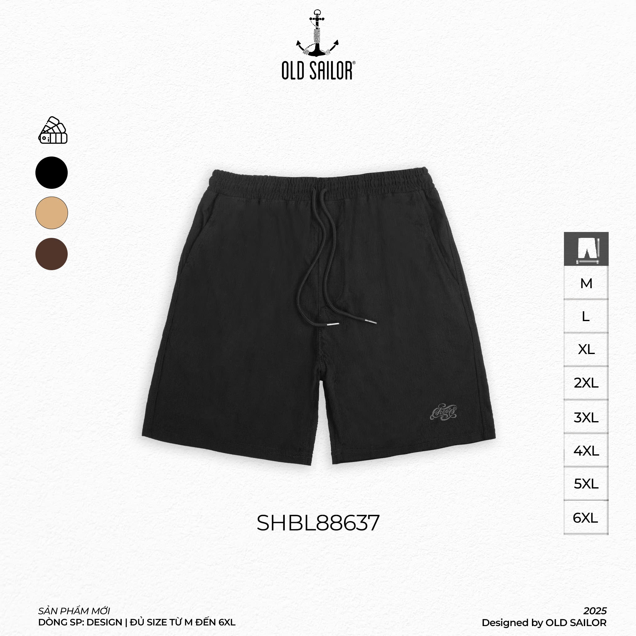 Quần Short Cheers Old Sailor - SHBL88637 - Big size upto 6XL