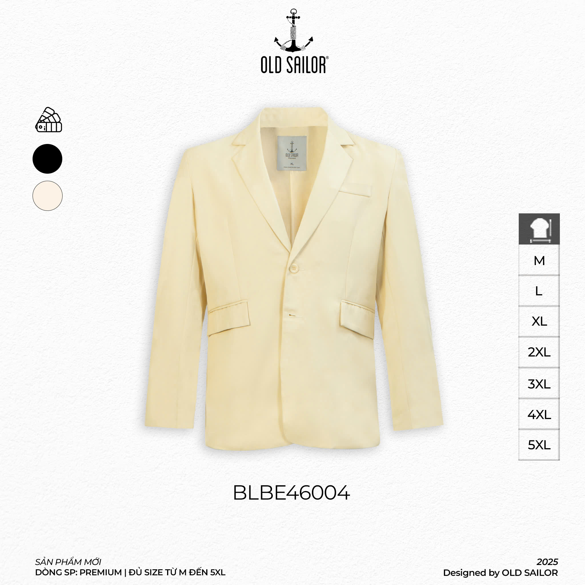 Áo Blazer Casual Old Sailor - BLBE46004 - Big Size Upto 5XL