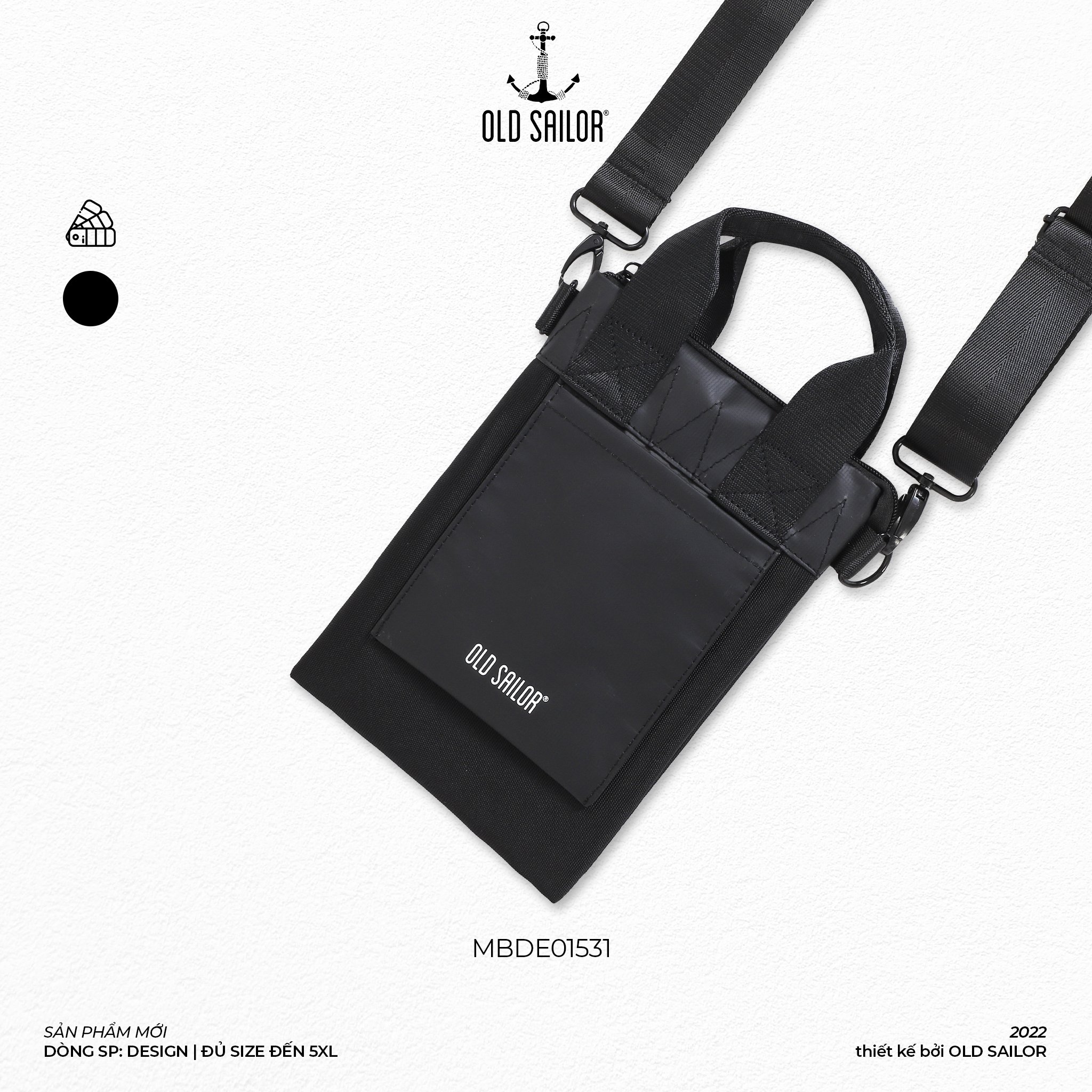Túi đeo chéo quai xách Old Sailor - O.S.L BODY MINIBAG - MBDE01531 - đen