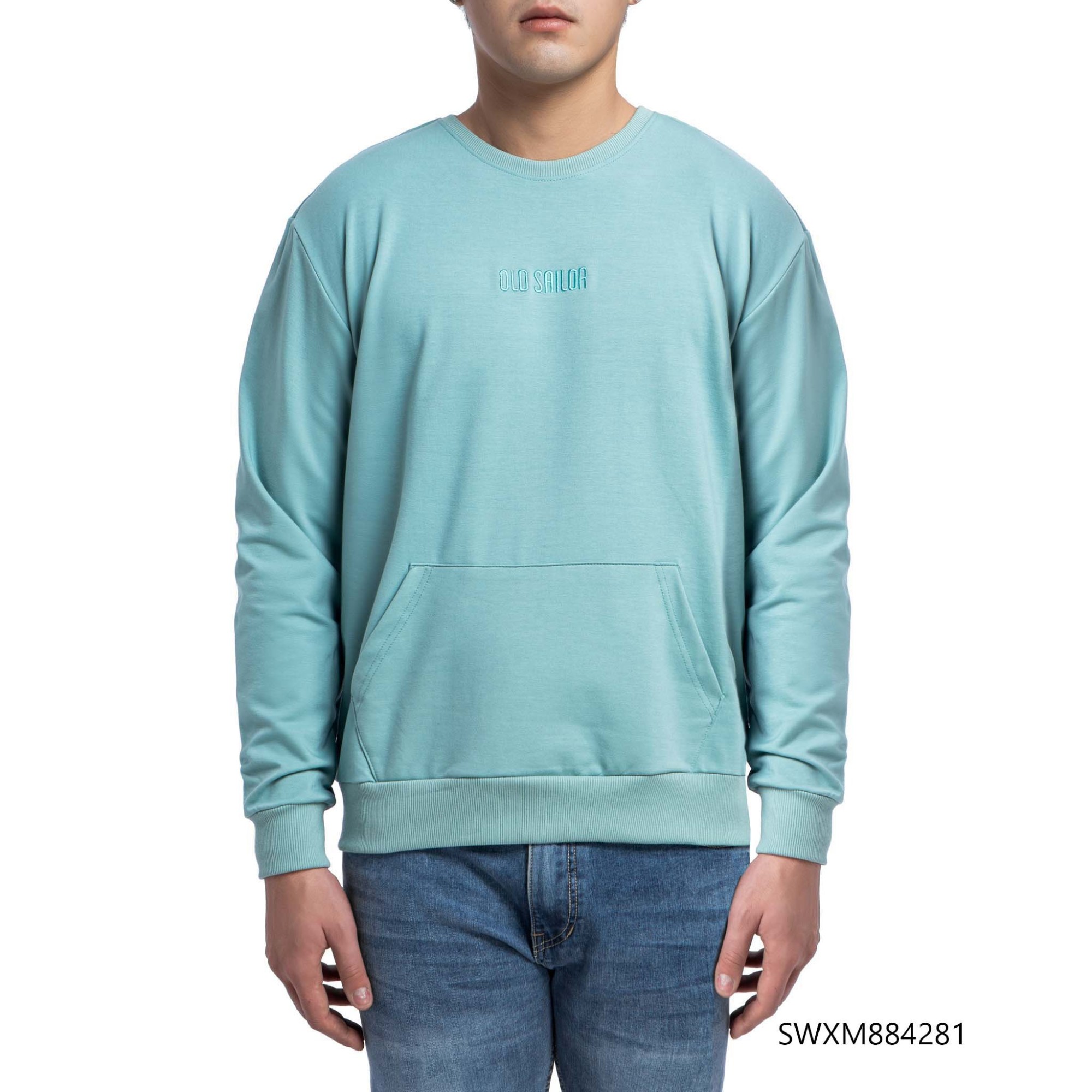 Áo Voyage Sweater Old Sailor - LONG SLEEVED TEE O.S.L - BISCAY GREEN - SWXM884281-  xanh mint  - big size upto 5XL