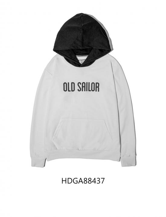 Áo hoodie Old Sailor - O.S.L HOODIE - WHITE - HDGA884371- trắng - big size upto 5XL