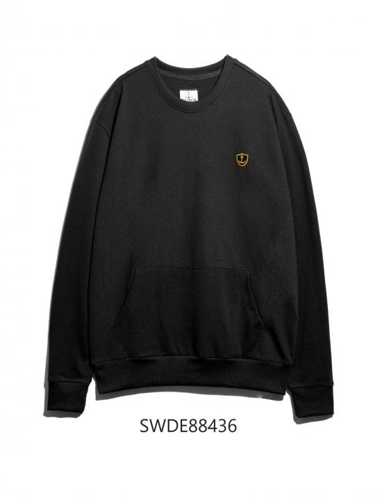 Áo sweater có túi Old Sailor - LONG SLEEVED TEE O.S.L - BLACK - SWDE884361 - đen - big size upto 5XL