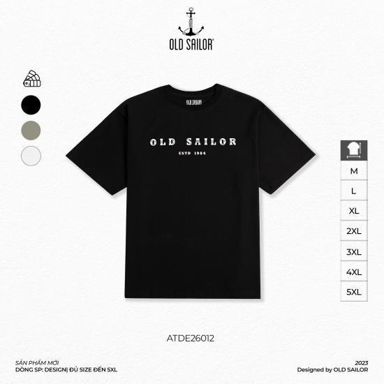 Áo thun họa tiết nam Old Sailor - O.S.L LOS CALI TEE - BLACK - ATDE26012 - đen - Big size upto 5XL