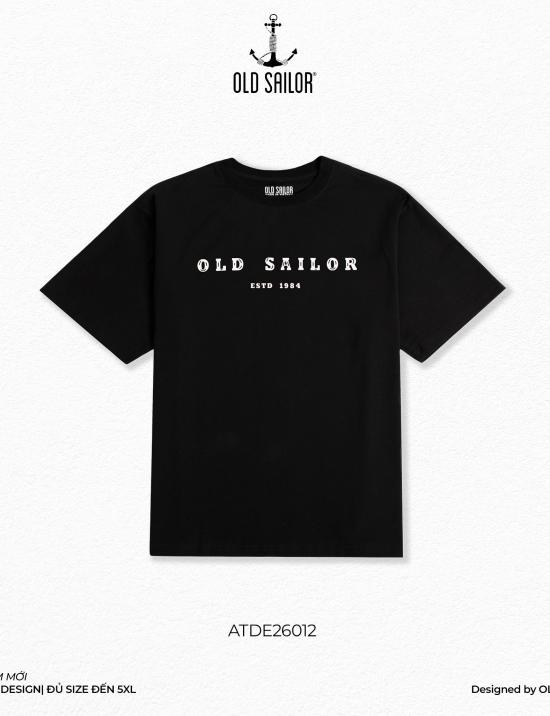 Áo thun họa tiết nam Old Sailor - O.S.L LOS CALI TEE - BLACK - ATDE26012 - đen - Big size upto 5XL