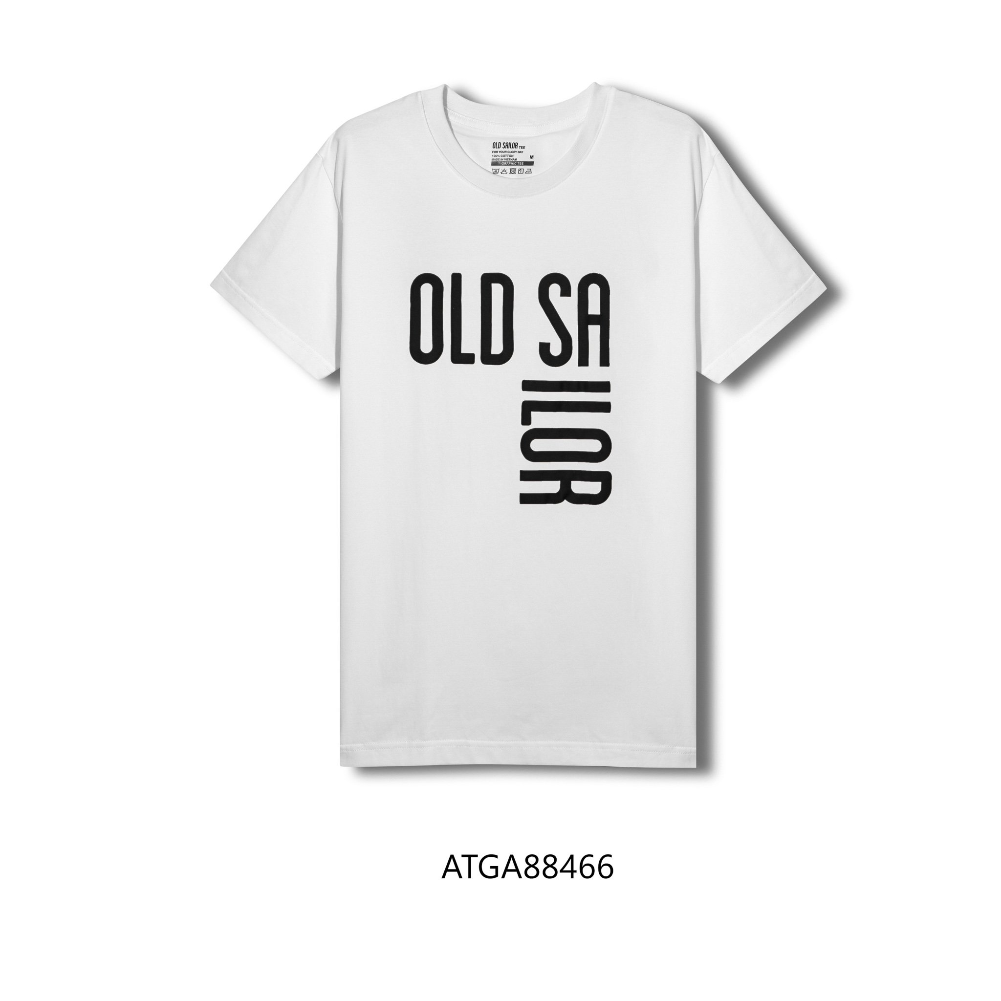 Áo thun graphic big logo Old Sailor - O.S.L CLASSIC BIG TEE - WHITE - ATGA88466 -trắng - Big Size upto 5XL