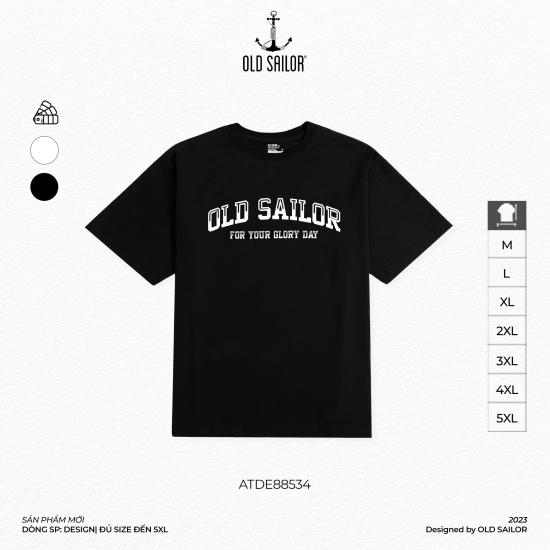 Áo thun nam Old Sailor - O.S.L OLD SCHOOL TEE - BLACK - ATDE88534 - đen - Big size upto 5XL