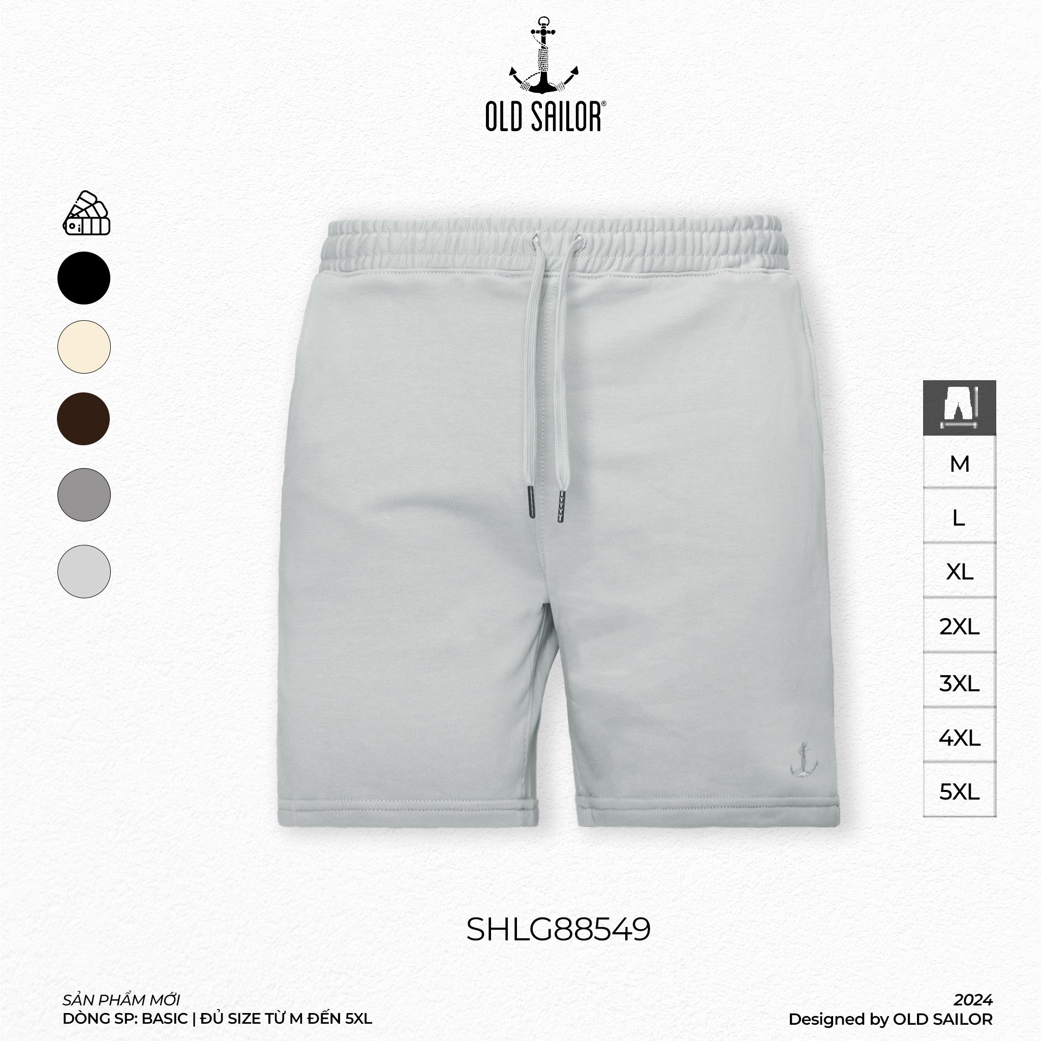 Quần Short Thun Old Sailor - SHLG88549 - Big Size upto 5XL