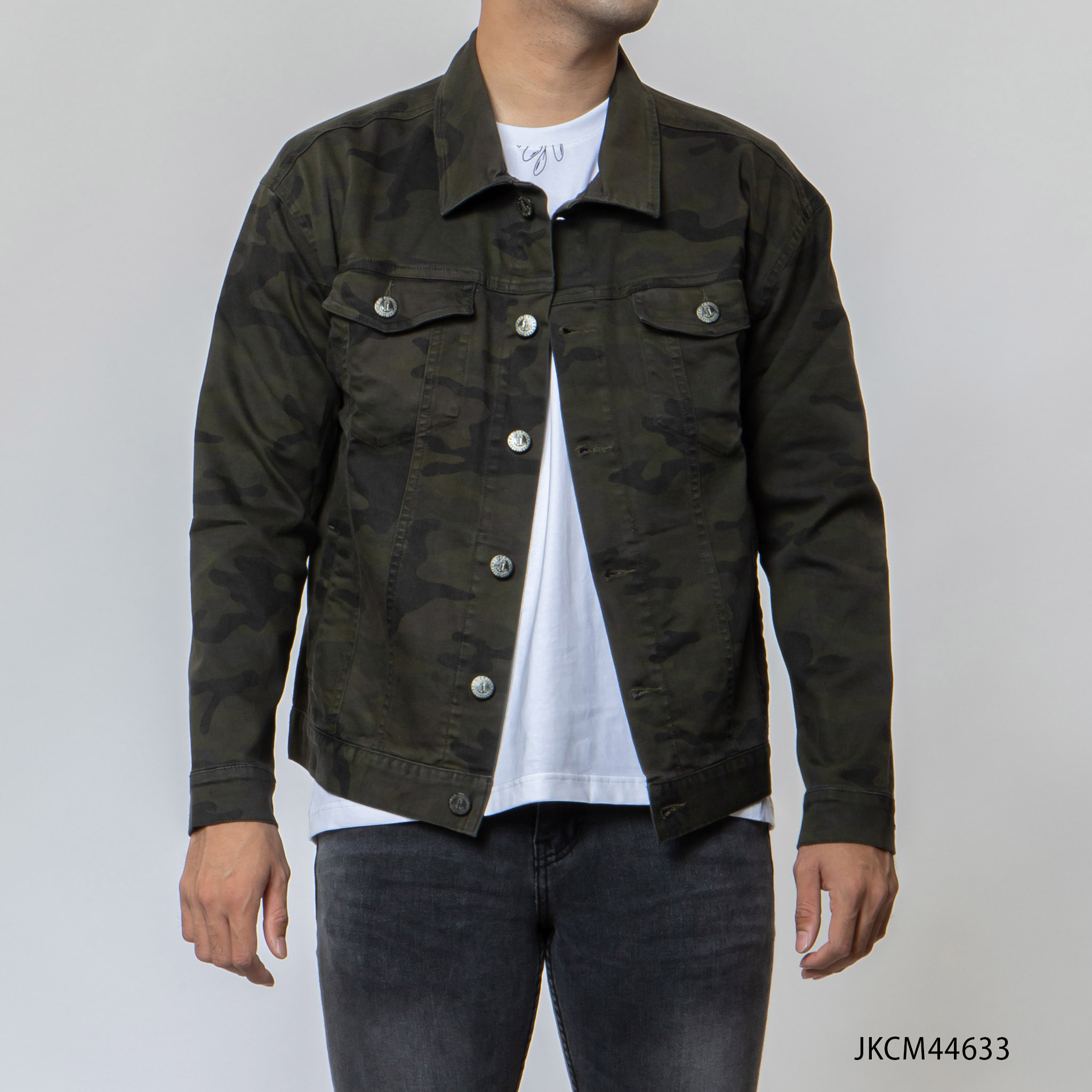 Áo khoác denim camo nam Old Sailor - O.S.L CAMO JACKET - JKCM44633 - Big Size upto 4XL