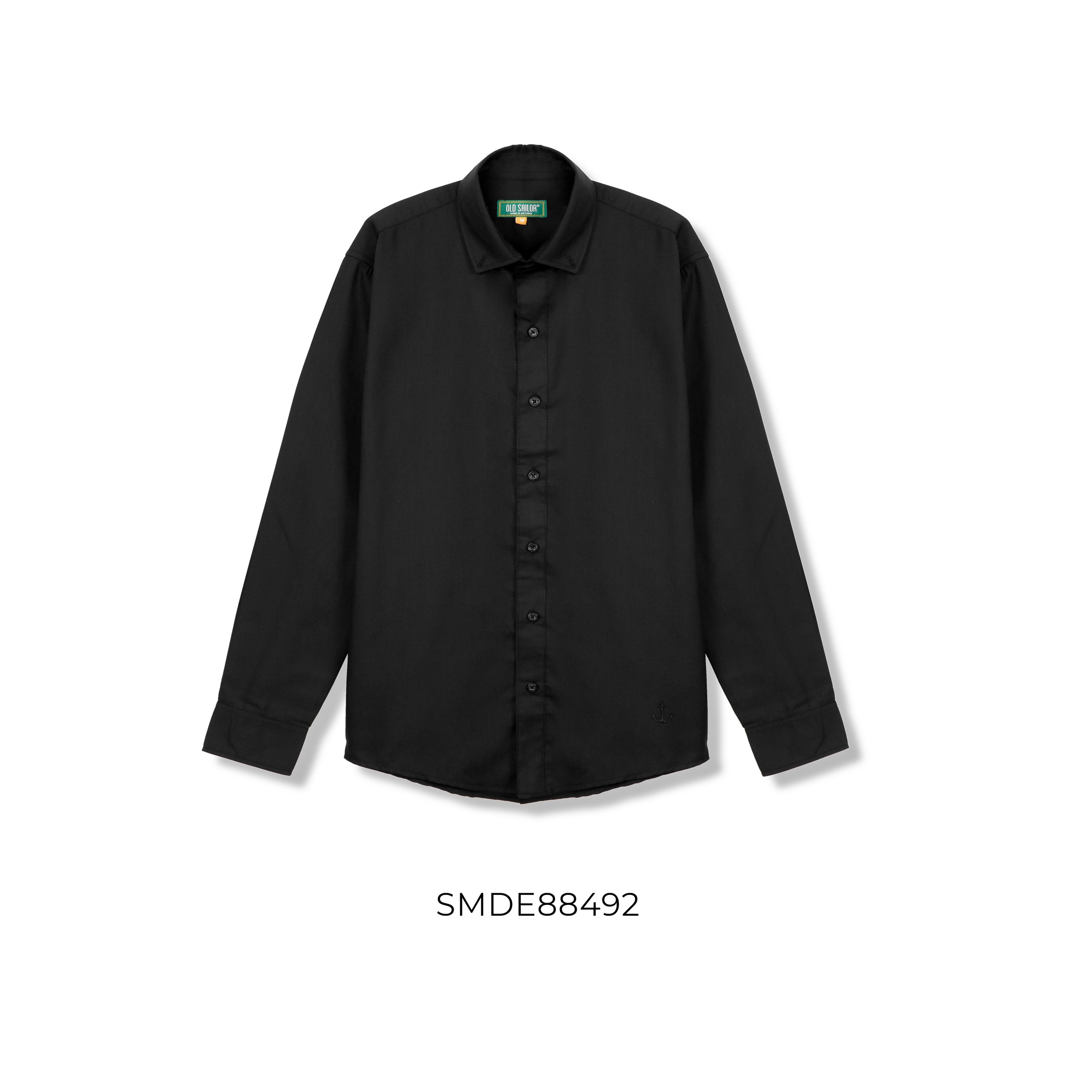 Áo Sơ Mi Vải Bamboo Nam Old Sailor - O.S.L Premium Long Sleeve Shirt -  Black - Smde88492 - Đen -