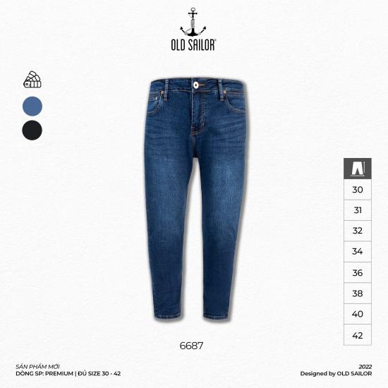 Quần jean nam ống suông Old Sailor - OSL STRAIGHT JEANS - 6687 - Big size upto 42