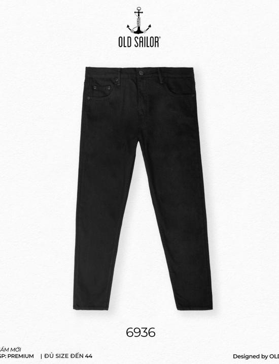 Quần Jeans Deep Black Form Carrot 95cm Old Sailor - 6936 - Big size upto 44