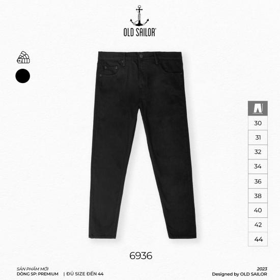 Quần Jeans Deep Black Form Carrot 95cm Old Sailor - 6936 - Big size upto 44