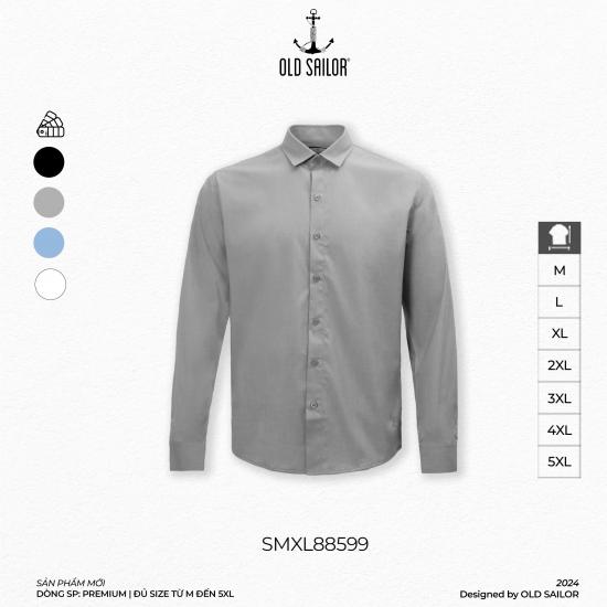 Áo Sơ Mi Vải Sợi Tre Old Sailor - SMXL88599 - Big Size Upto 5XL