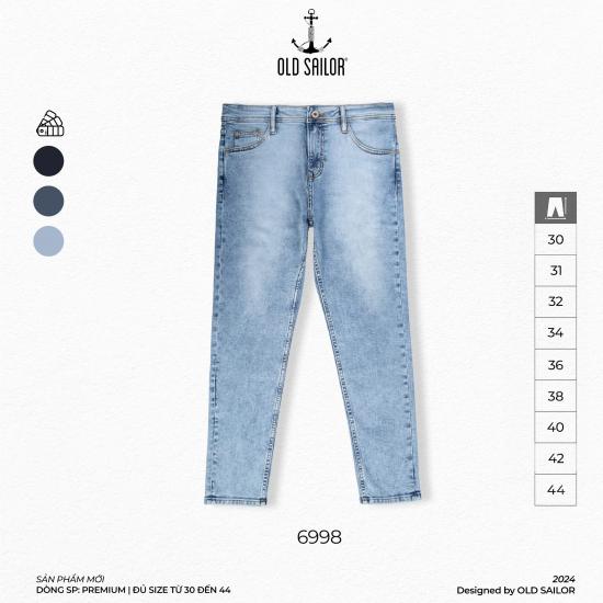 Quần Jeans Form Skinny 95cm Old Sailor - 6998 - Big size upto 44