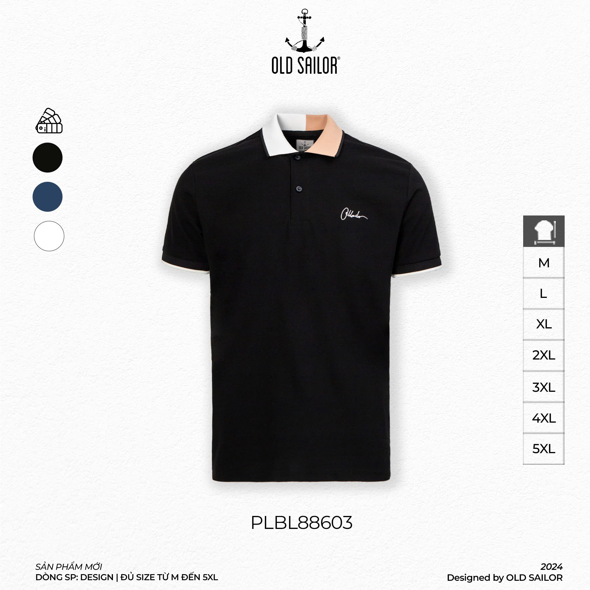 Áo Polo Signature Old Sailor - PLBL88603 - Big size upto 5XL