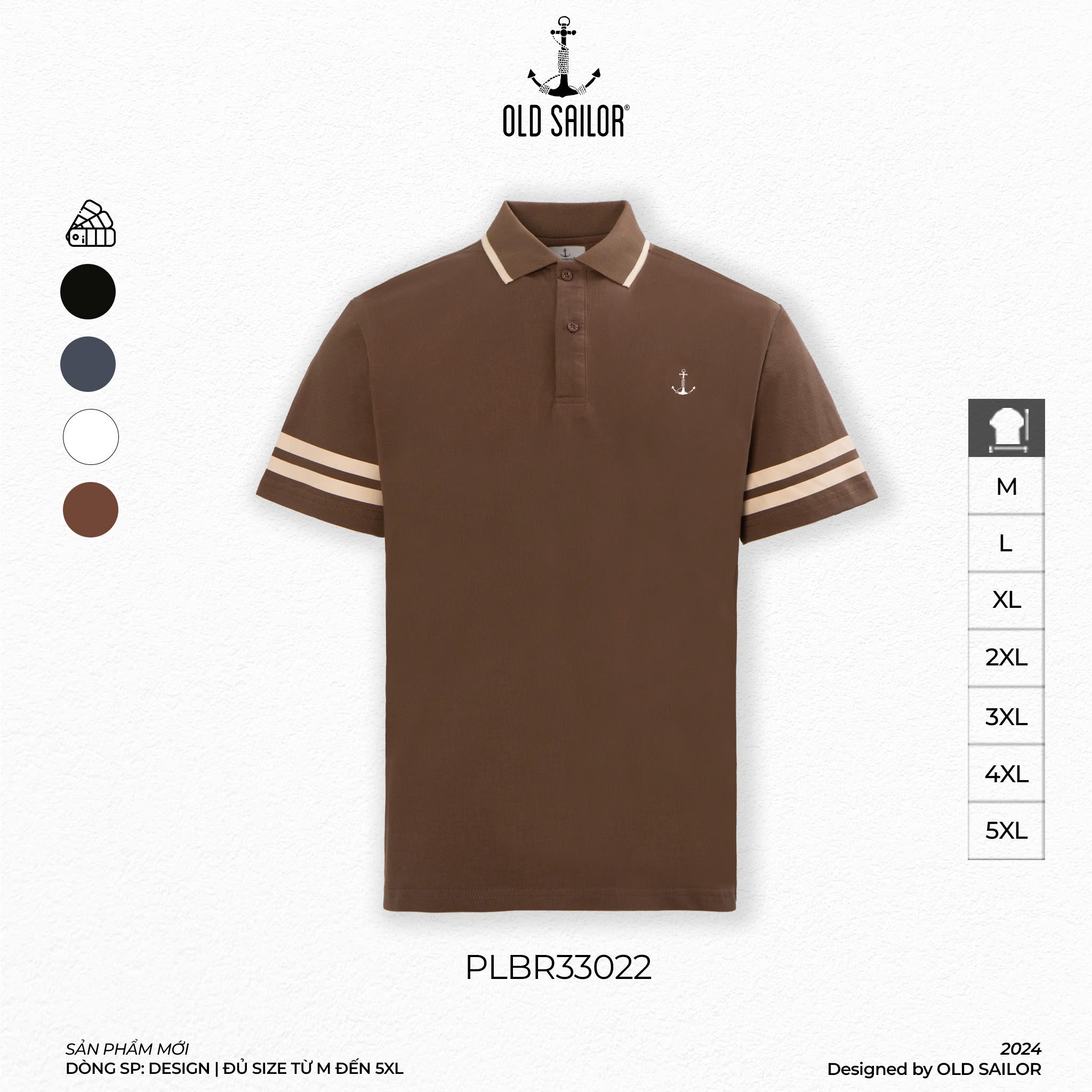 Áo Polo Striped Old Sailor - PLBR33022 - Big Size Upto 5XL