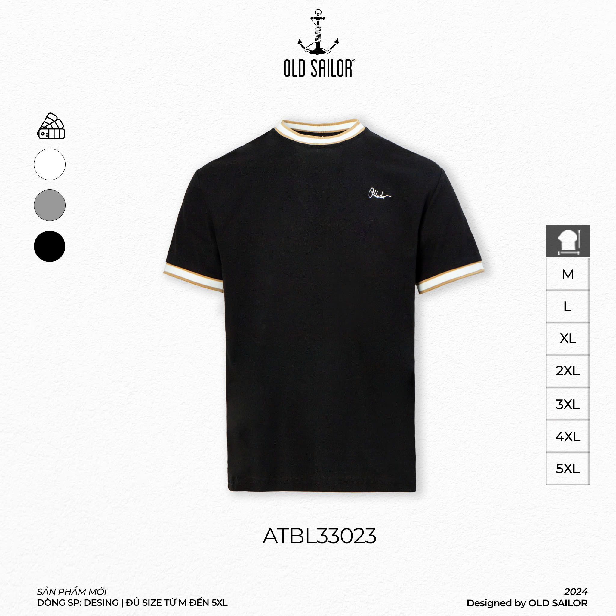 Áo Thun Signature Old Sailor - ATBL33023 - Big Size Upto 5XL