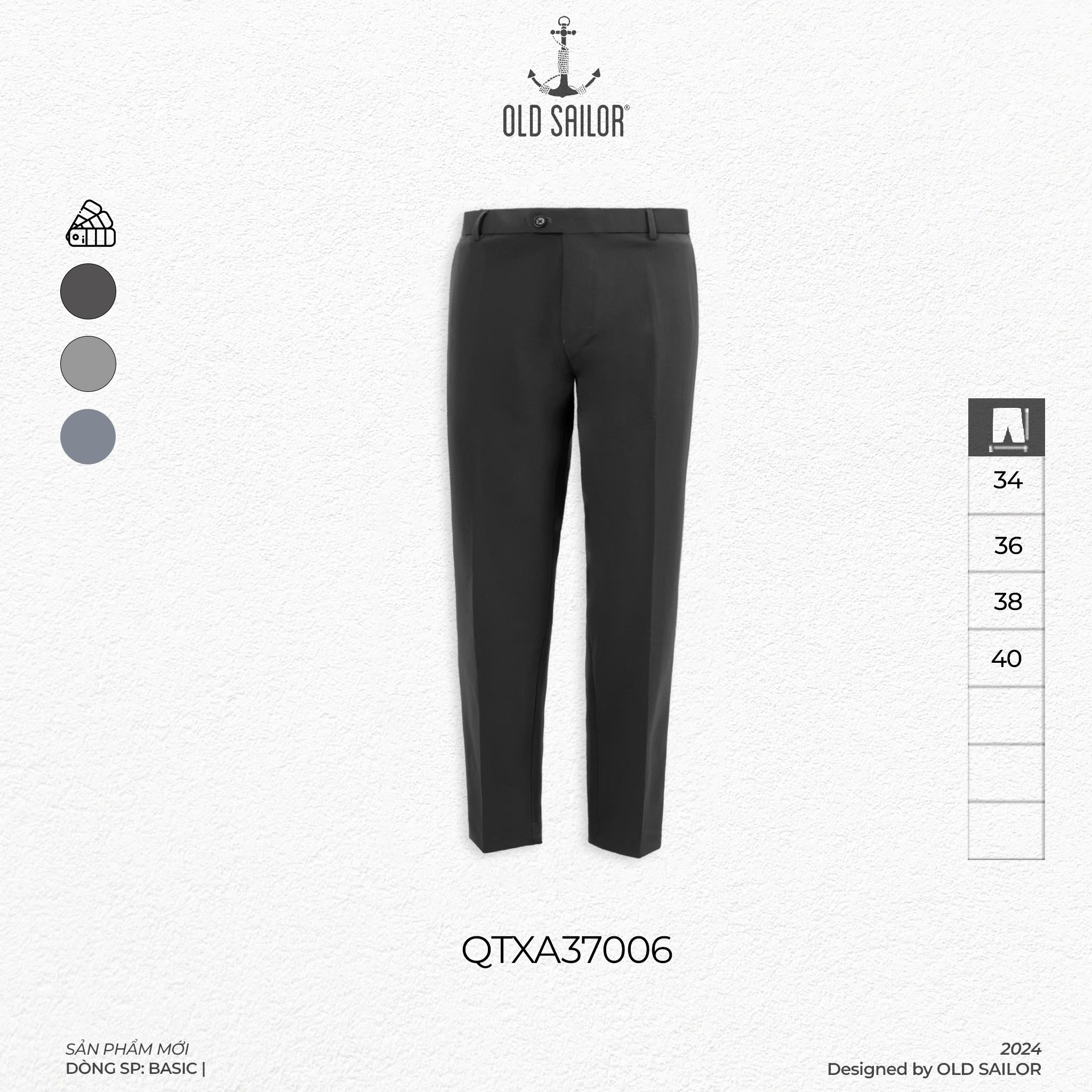 Quần tây Comfort Premium Old Sailor - QTXA37006 - Big size upto 40