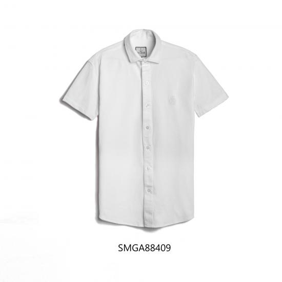 Áo sơ mi Polo OLD SAILOR - vải thun co giãn - O.S.L  Polo shirt - WHITE SMGA884091 - trắng - big size upto 4XL