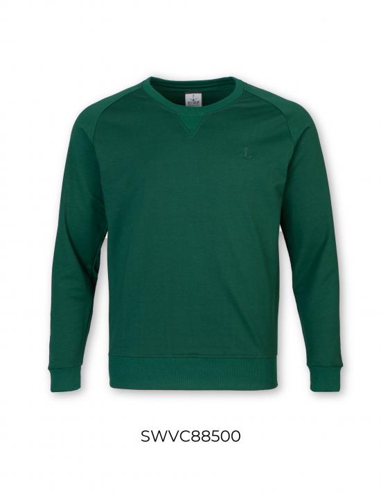 Áo sweater nam Old Sailor - O.S.L SWEATER BASIC - GREEN - SWVC88500 - xanh rêu - Big size upto 5XL