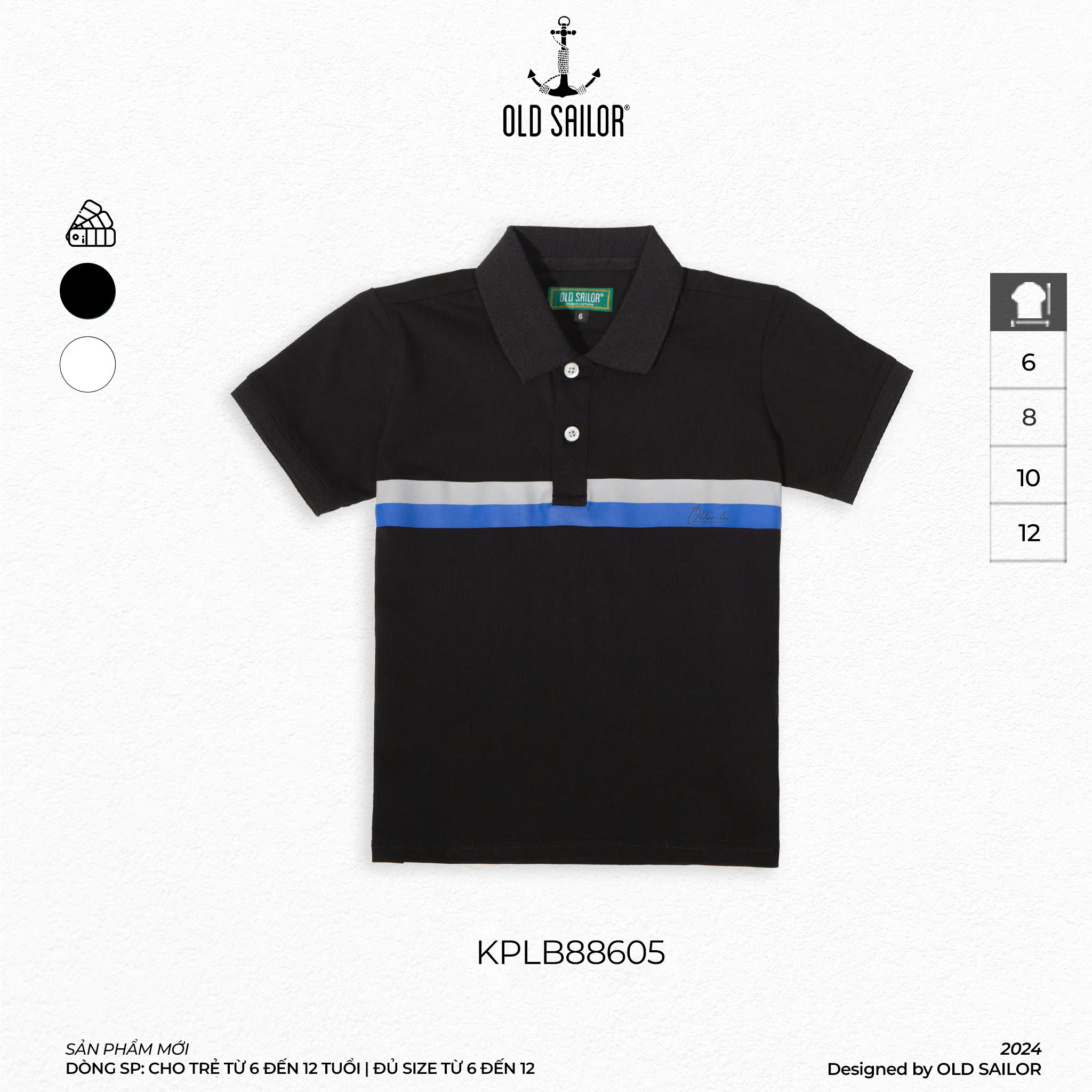 Áo Polo Striped Trẻ Em Old Sailor - KPLB88605