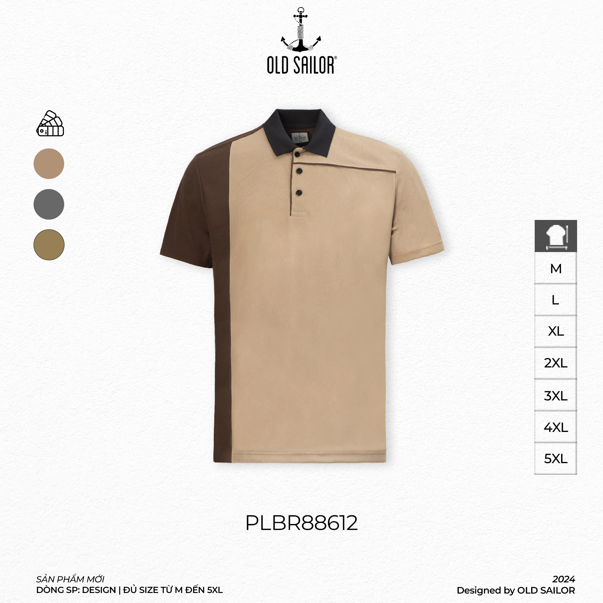 Áo Polo Adventure Road Old Sailor - PLBR88612 - Big Size Upto 5XL