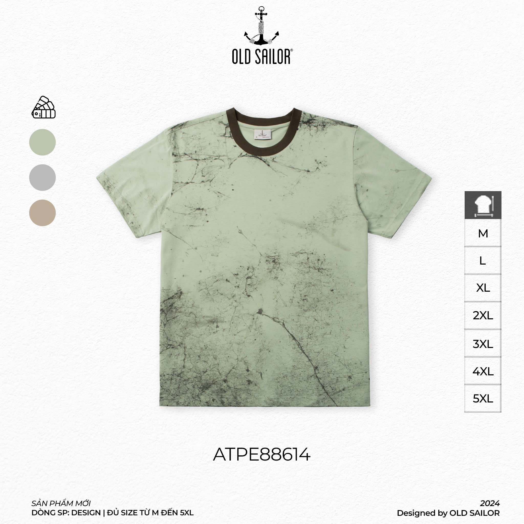 Áo Thun Adventure Mud Old Sailor - ATPE88614 - Big Size Upto 5XL