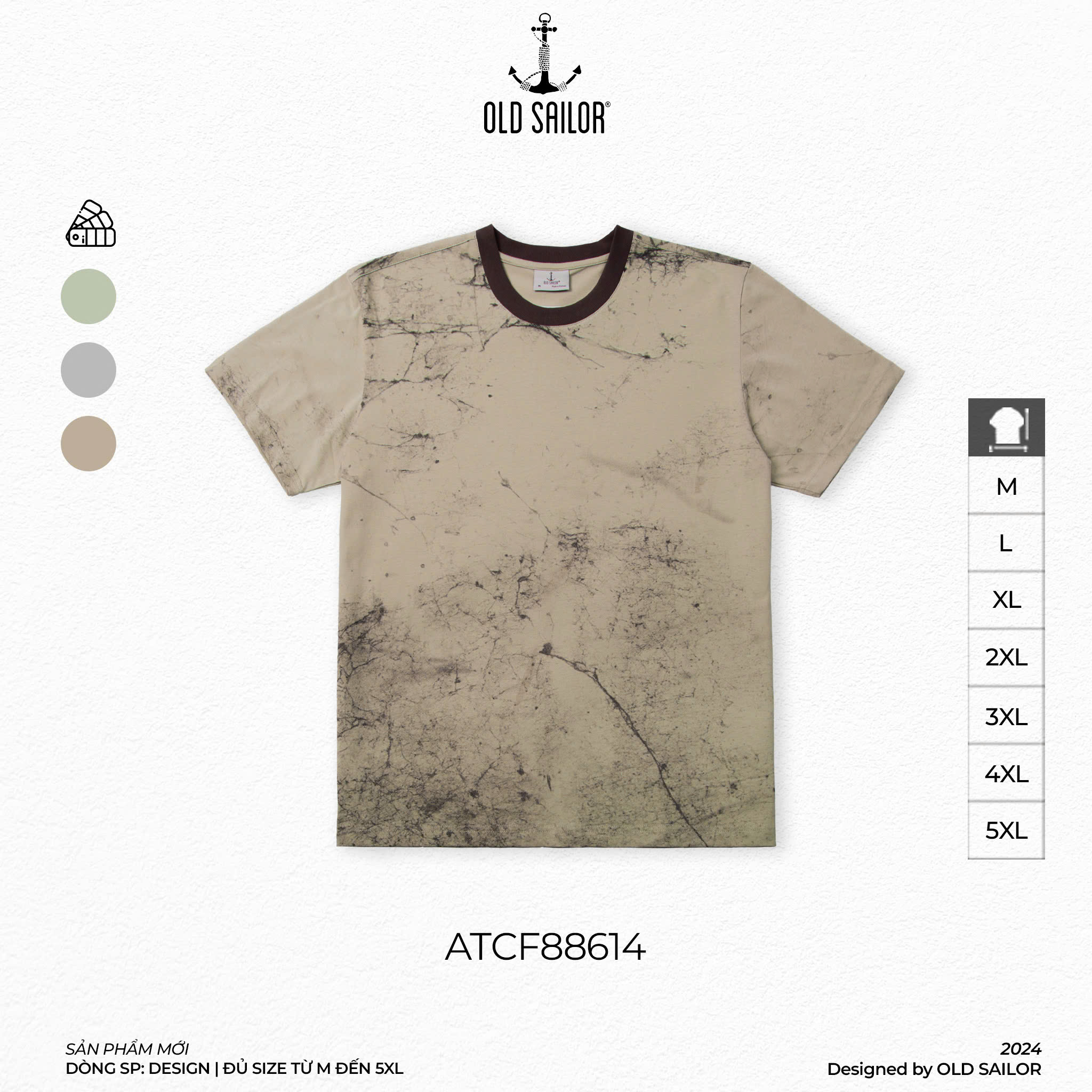 Áo Thun Adventure Mud Old Sailor - ATCF88614 - Big Size Upto 5XL