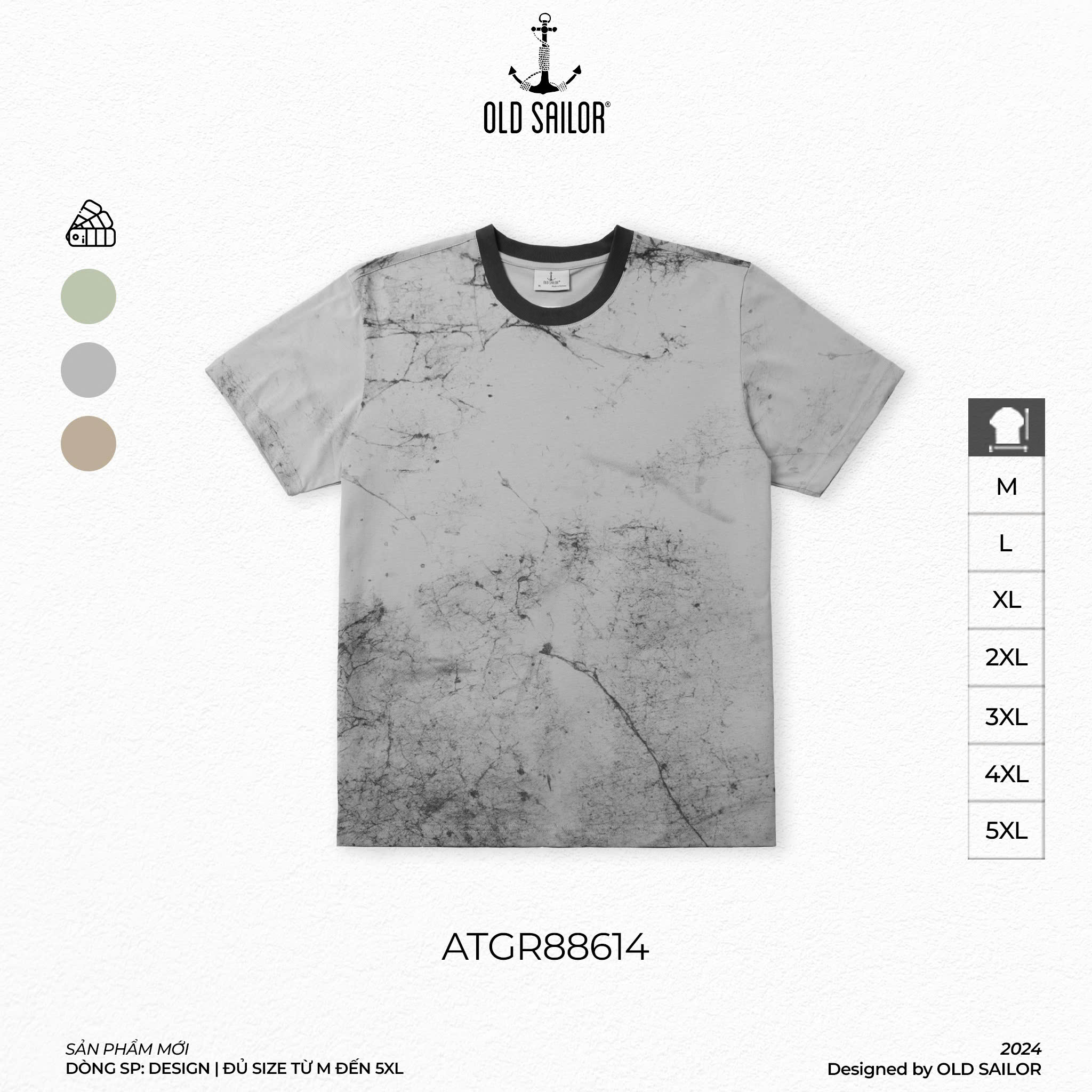 Áo Thun Adventure Mud Old Sailor - ATGR88614 - Big Size Upto 5XL