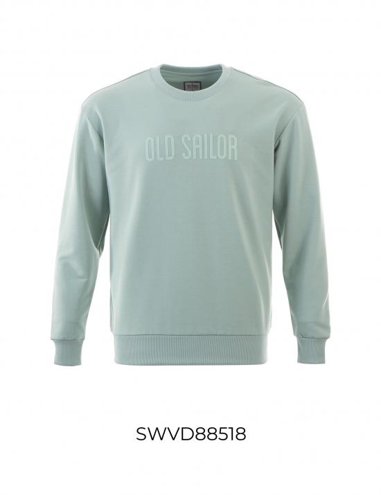 Áo sweater nam Old Sailor - O.S.L SILICON TEXT SWEATER - GREEN - SWVD88518 - vỏ đậu - Big size upto 5XL