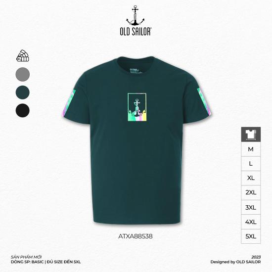 Áo thun thể thao phản quang Old Sailor - O.S.L ACTIVE TEE - GREEN - ATVC88538 - xanh - Big size upto 5XL