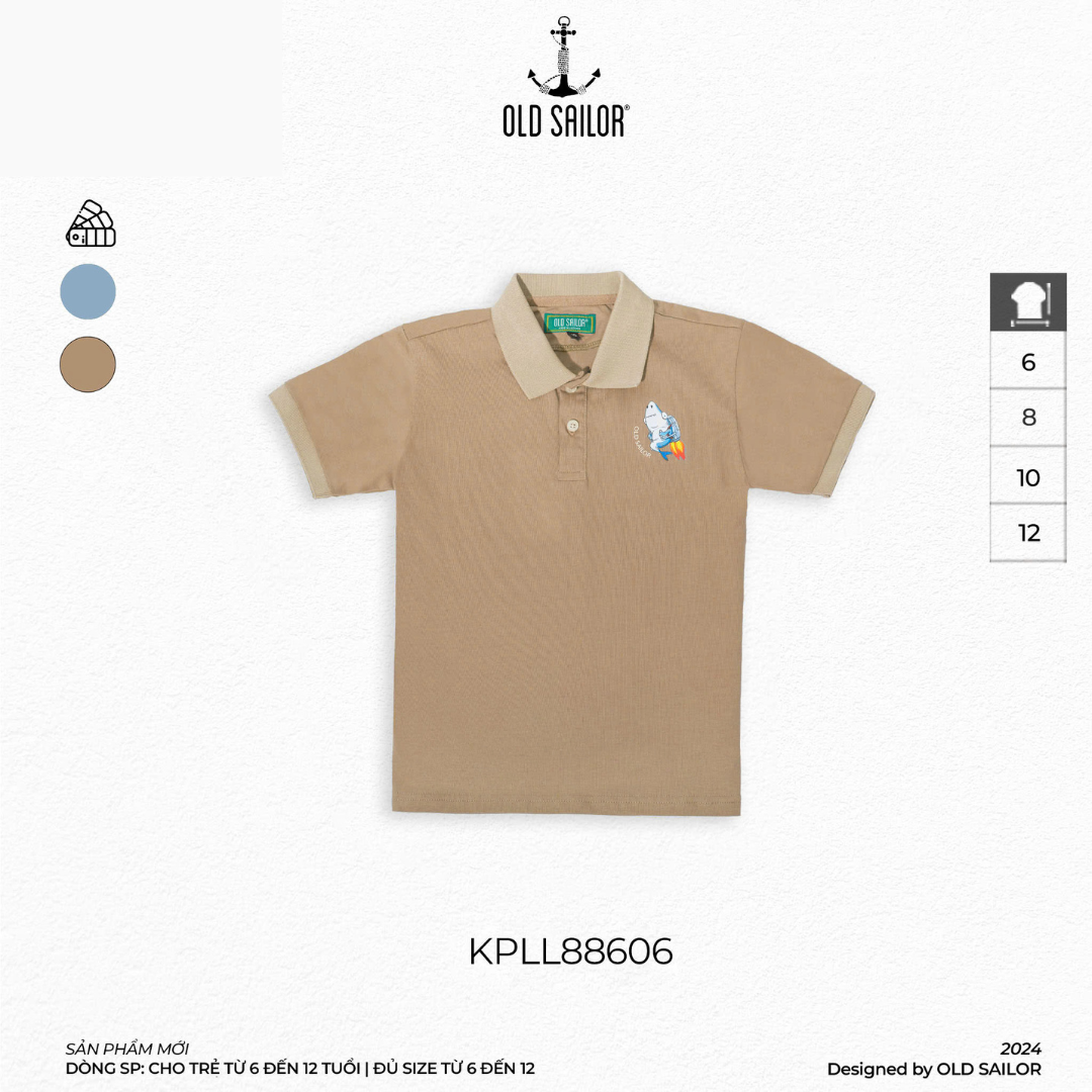 Áo Polo Shark Trẻ Em Old Sailor - KPLL88606