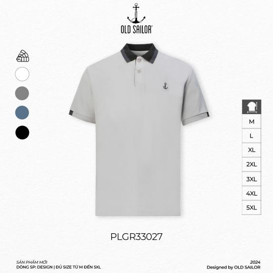 Áo Polo Embroidery Old Sailor - PLGR33027 - Big Size Upto 5XL