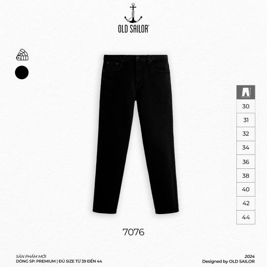 Quần Jeans Deep Black Form Slimfit Old Sailor - 7076 - Big size upto 44