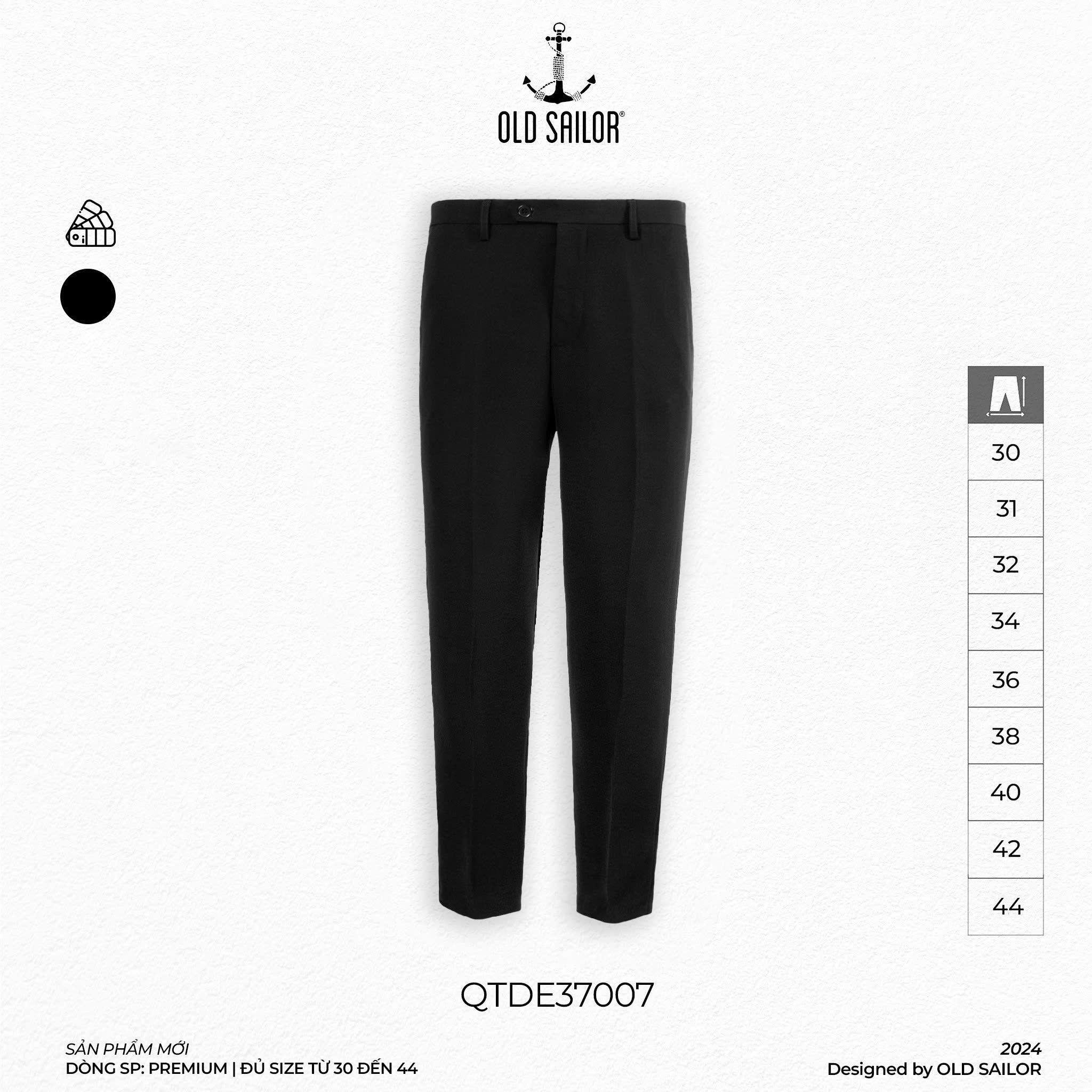 Quần Tây Comfort Premium Old Sailor - QTDE37007 - Big size upto 44