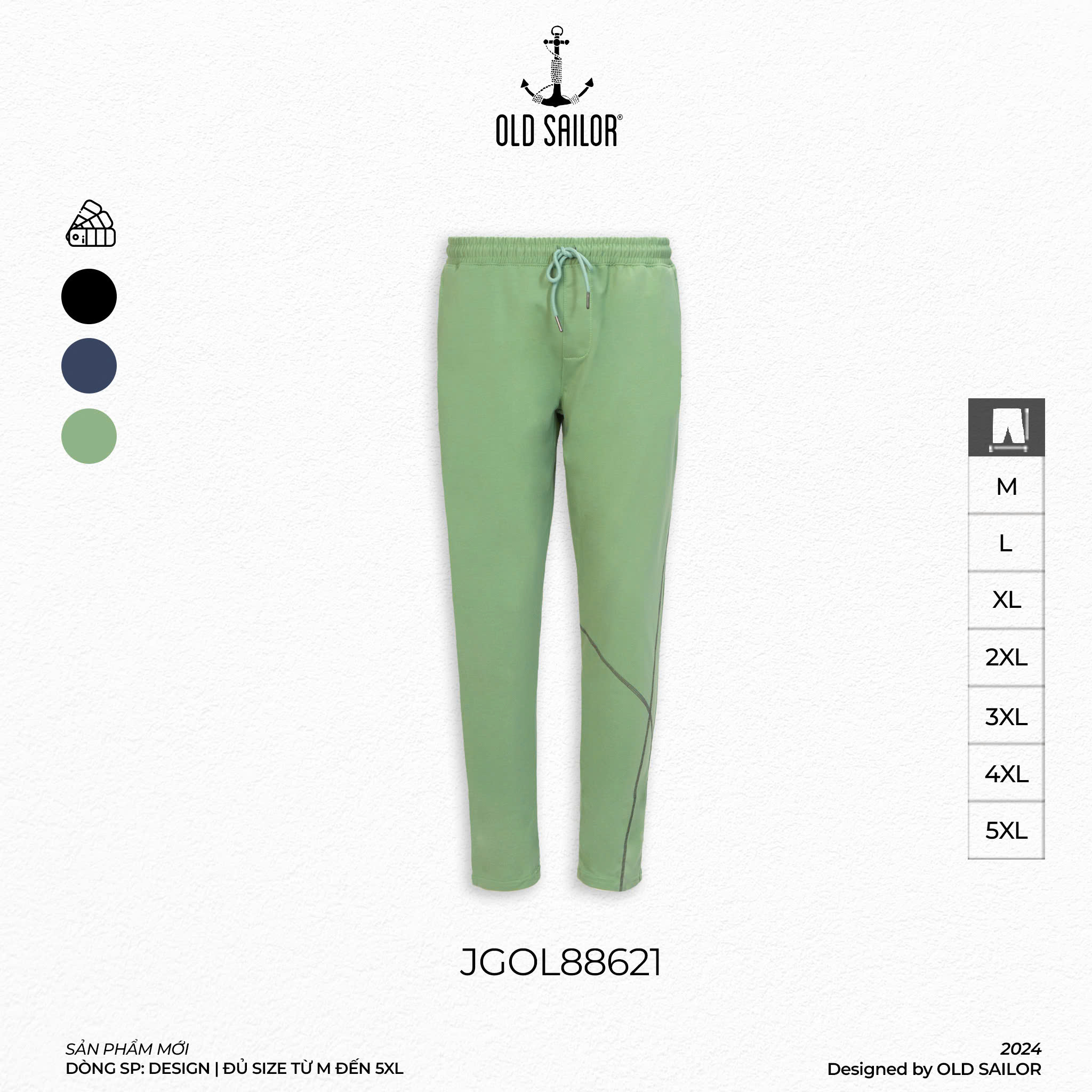 Quần Jogger Adventure Old Sailor - JGOL88621 - Big Size upto 5XL