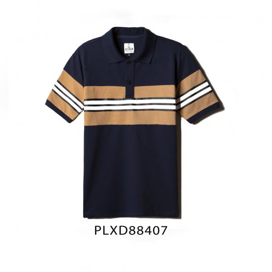 Áo Polo kẻ sọc Old Sailor - PLXD88407 -  xanh đen - big size upto 4XL