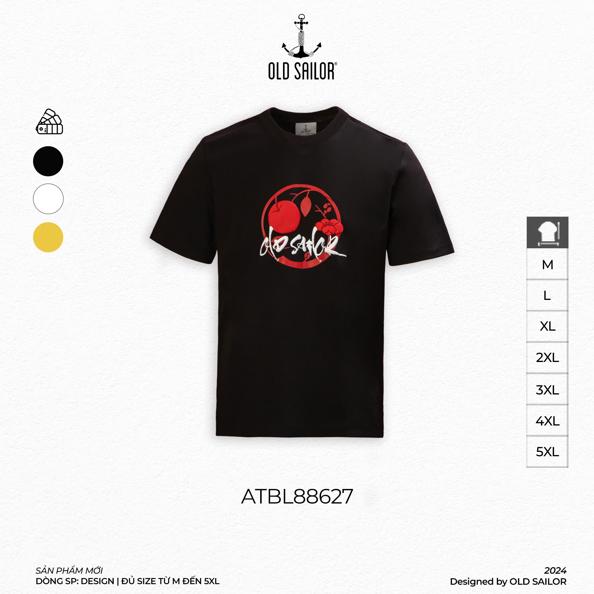 Áo Thun Lucky Old Sailor - ATBL88627 - Big Size Upto 5XL