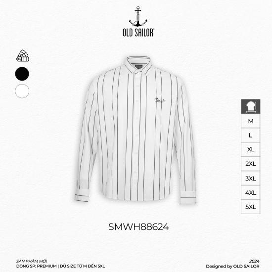 Áo Sơ Mi Kẻ Sọc Stripes - SMWH88624 - Big Size Upto 5XL